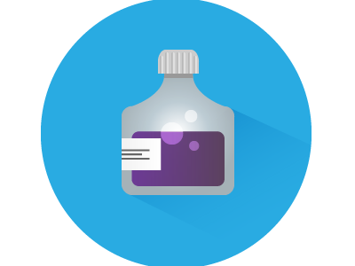 Flat Icon bottle flat design icon