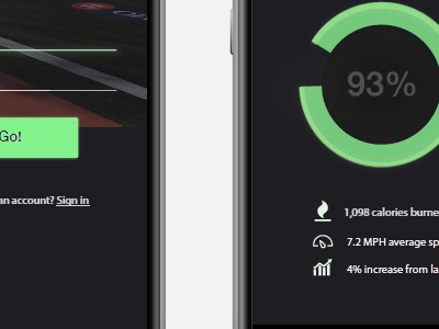 Run tracking iOS app app ios mobile ui ux