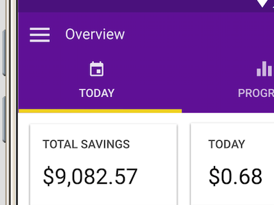 Savings app - Android