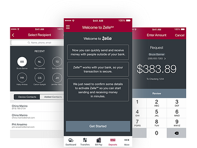 Zelle Image android app interaction design ios mobile ux
