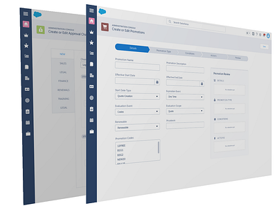 Salesforce CPQ Web App app design interaction design ui ux