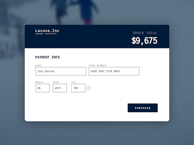 Payment Checkout Form