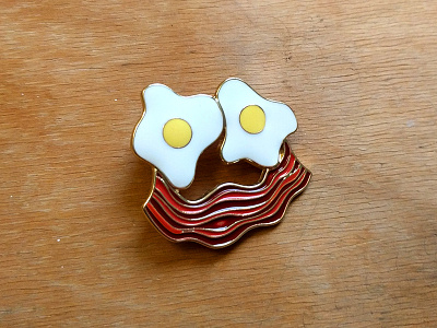 Breakfast Mood bacon breakfast brunch eggs fun illustration pin smile