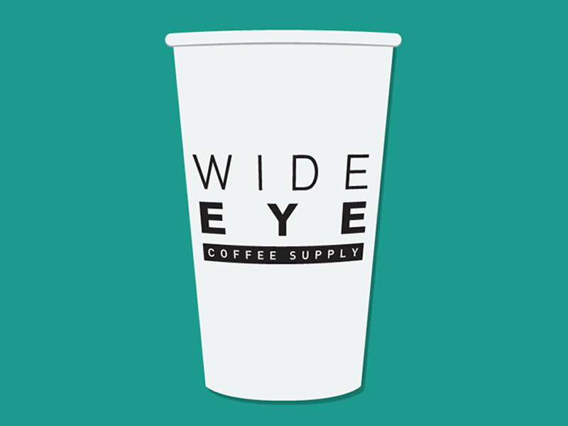 Wide Eye Coffee Supply - Cup coffee cup eye motion sleeve supple wide