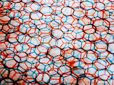 Groundwork 3d blood blue connected hex hexagon overlay photoshop red roots tile