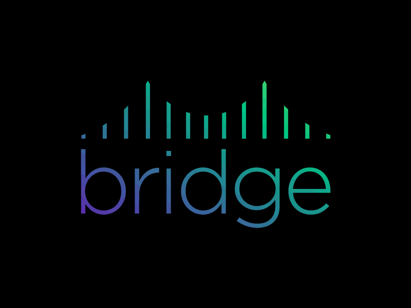 Bridge alphabet b bridge logo pride rainbow
