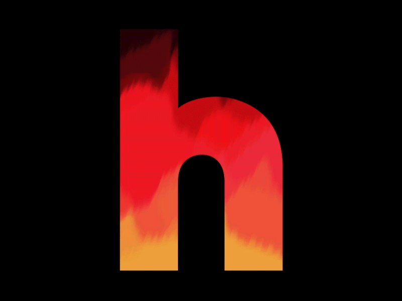 HELL after effects alphabet color fire flame hot logo motion