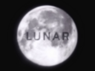 L for LUNAR after effects alphabet logo logos motion space