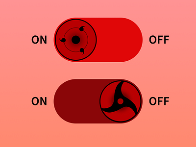 On / Off Switch anime art dailyui onoff switch ui vector visual design