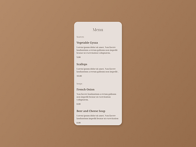 Menu classy dailyui dailyui043 fonts menu minimalism sophisticated ui visual design