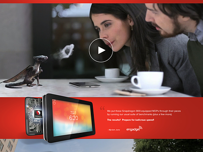 Qualcomm Snapdragon Site (2013) microsite responsive technology