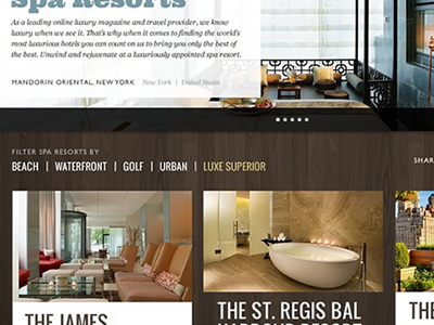 Sneak Spa Hotels Site hotels resorts spa web design