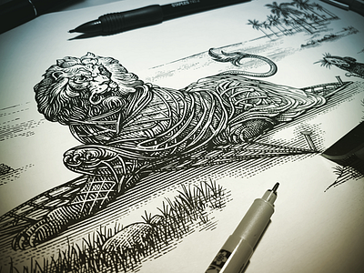 Lion & Mouse By Steven Noble On Dribbble