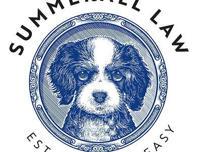 Summerall Law Logo artwork etching illustration line art logo scratchboard steven noble woodcut