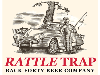 Rattle Trap Label illustrated by Steven Noble