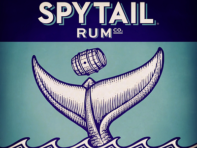 Spytail Rum Brand Identity artwork etching illustration line art steven noble woodcut