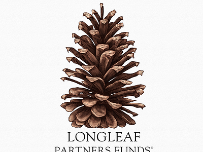 Longleaf Partners logo etching illustration ink art line art pen and ink scratchboard steven noble woodcut