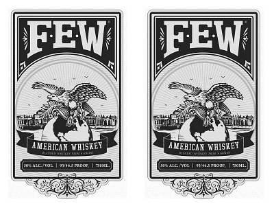 Few Spirits Label Illustrated by Steven Noble