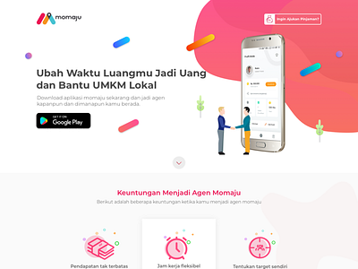 Landing page momaju agent