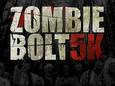 Zombie Bolt 5K logo brains logo zombie