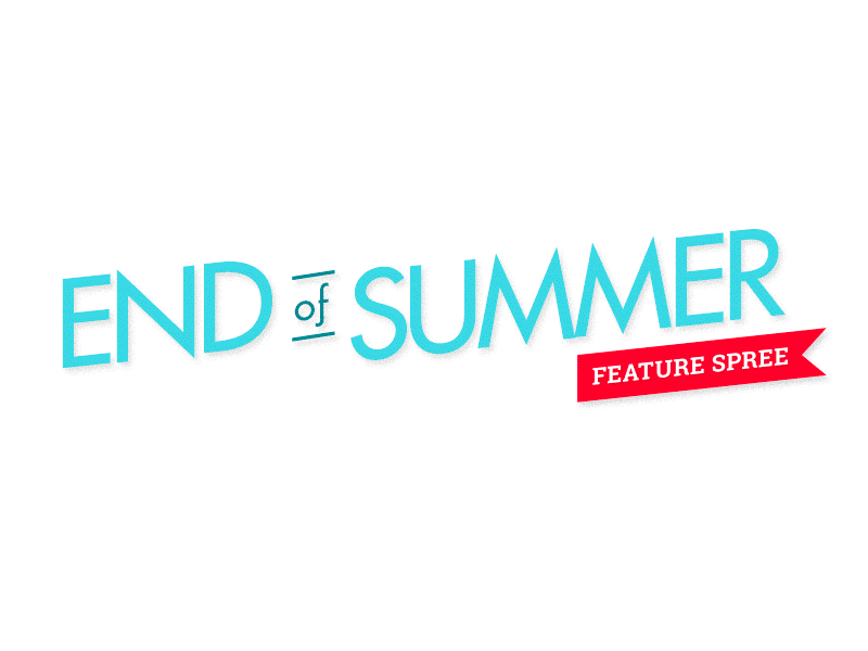 End of Summer logo gradient logo summer