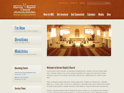 Harvest Baptist Church Website church website
