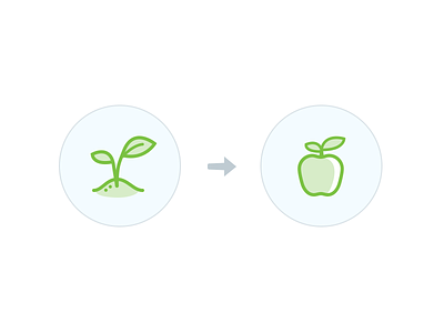 Sprout & Apple Icons