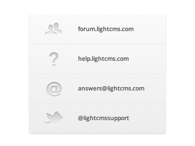 LightCMS.com 2012 gray icon web