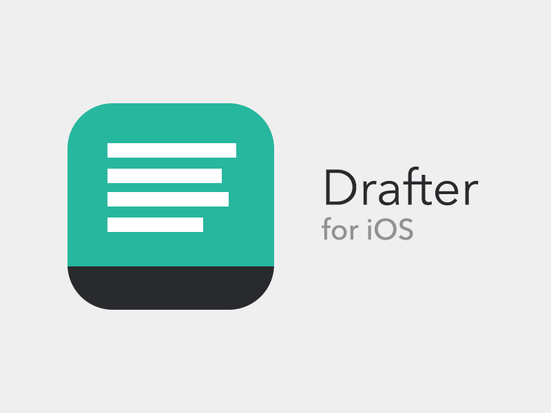Drafter for iOS {gif} app icon ios ui