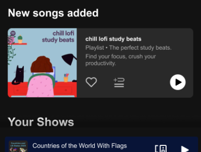 Spotify Recommendations - Redesigned