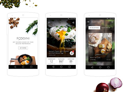 Recipe Search Android App android app food minimal recipe search simple splash ui ui design ux ux design