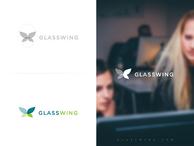 Glasswing Branding brand branding butterfly hr logo transparent typography