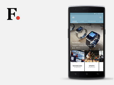 Firstpost Android App firstpost live media news post posts trending ui design ux design