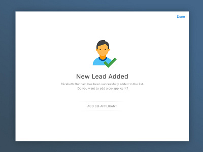 Successfully Added New Lead