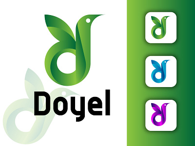 Modern D Letter Logo logodaily