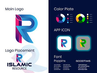 Modern IR Letter Logo design illustration logo logodaily logodesinger logomaker logomarca logomark logomurah ui