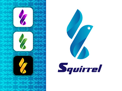 Modern Squirrel Logo design illustration logo logodaily logodesinger logomaker logomarca logomark logomurah ui