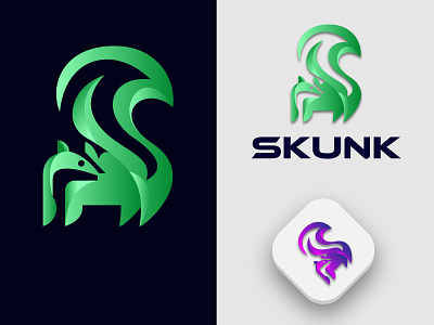 Modern Skunk Logo design illustration logo logodaily logodesinger logomaker logomarca logomark logomurah ui