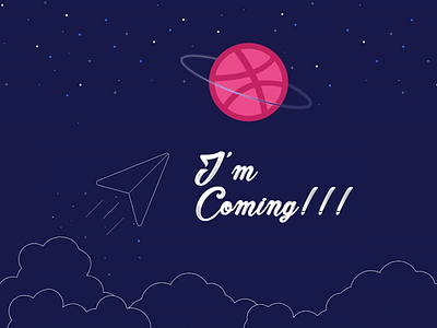 Dribbble-Frist-Shot coming dribbble fancy launch new planet