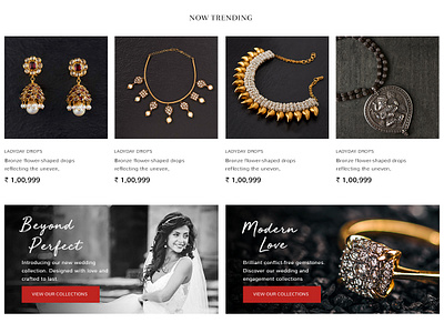 Trending Banner banner ad banner design banner module banner section ecommerce ecommerce theme jewellery jewellry section trending section