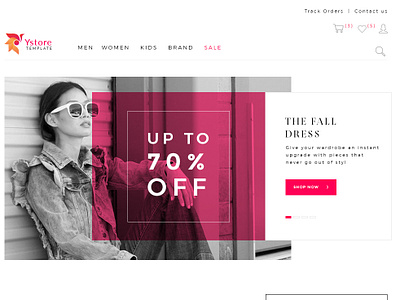 Ecommerce home page banner banner ads cart fashion homepage module offer shopnow upto