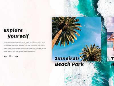 Travel website template design