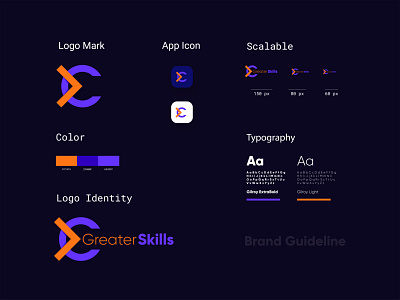 Branding guidelines example | greaterskills.com