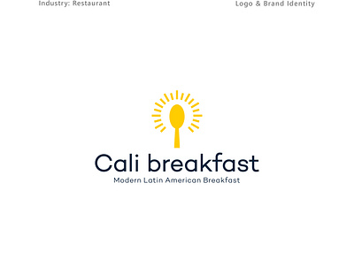 Breakfast Restaurant modern logo design restaurantsnyc restaurantstyle typography