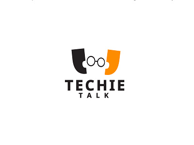 Tech talk podcast logo for technology and innovation , tech logo minimal