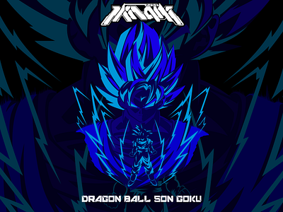 DRAGON BALL Z SON GOKU anime design dragon ball z fanart illustration sillhoutte vector