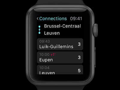 Railer Apple Watch App apple watch trains