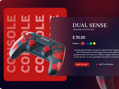 UI design for Gaming Console Product