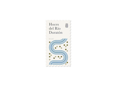 "Las Hoces del Duratón" Stamp arbol castilla españa fluss forest leon rio river sello spain stamp y