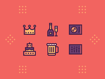 Party elements for Flaticon